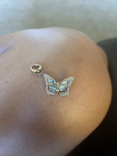 Charm farfalla fossile tono