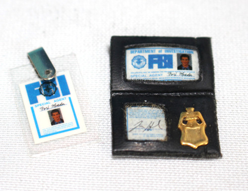 Set miniatura fbi badge - fbi, id