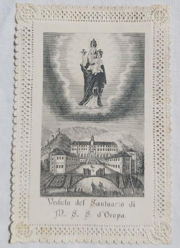 Santino holy card merlettato - santino,