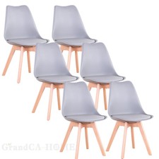 Set di 6 sedie Grigio Tulip