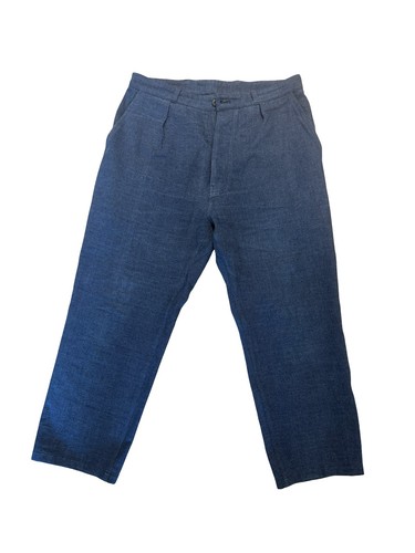 Pantaloni denim plissettati