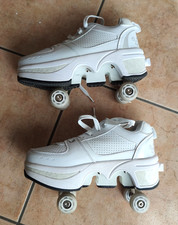 Pattini, roller skate con ruote retrattili da bambino/a - misura 36