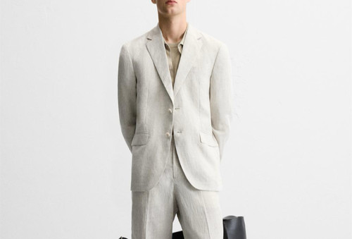 Zara blazer uomo lino - lino, 100%