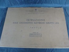 Istruzioni sulle locomotive elettriche gruppo 424 1955 treno FS