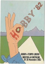 TORINO (TO) N° 1 CARTOLINA " HOBBY e TEMPO LIBERO - MOSTRA  DI CARTOLINE" 1982