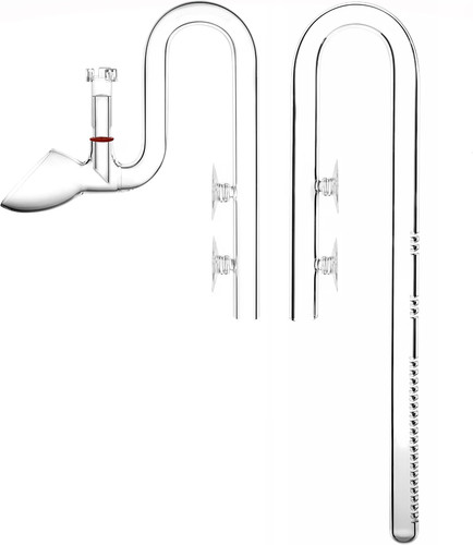 Jardli glass lily pipe - glass, set