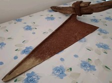 Falce  Con impugnatura  In Legno Attrezzo rurale Contadino  fine 800 primi 900