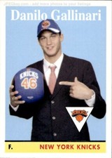 card NBA #201 DANILO GALLINARI TOPPS 2008 NEW YORK KNICKS ROOKIE CARD