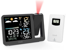 Sveglia Con Proiettore Orologio Proiezione Soffitto Stazione Meteorologica, Sens
