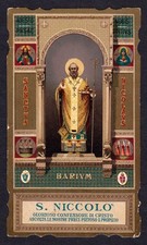 santino-holy card - S.  NICOLA DI BARI - mm. 70 X 120 -  SANT. 567