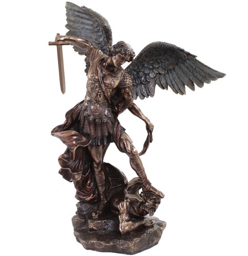 Statua resina bronzo san - statua,