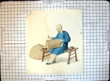 Quadro uomo orientale stampa antica originale