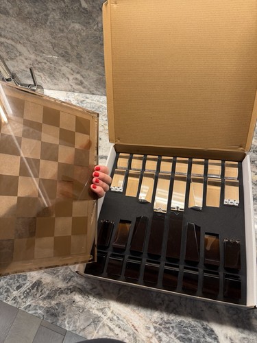 Set scacchi acrilico cb2 - scacchi,
