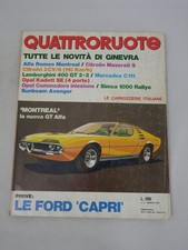 Quattroruote Rivista Marzo 1970 numero 171