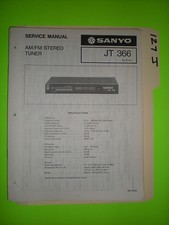 Sanyo jt 366 service manual