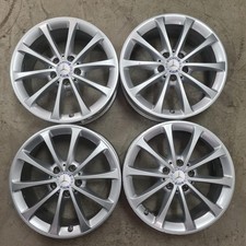 4 cerchi lega mercedes benz classe a b cla gla glb r17 silver lt003081