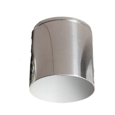 Lampada Soffitto Plafoniera Applique ICONE KONE Cilindro Cromato Bianco 7 cm