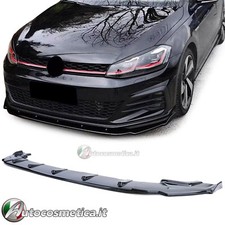 LAMA SOTTO PARAURTI ANTERIORE ABS RS LOOK SPLITTER NERO PER VW GOLF 7 MK7