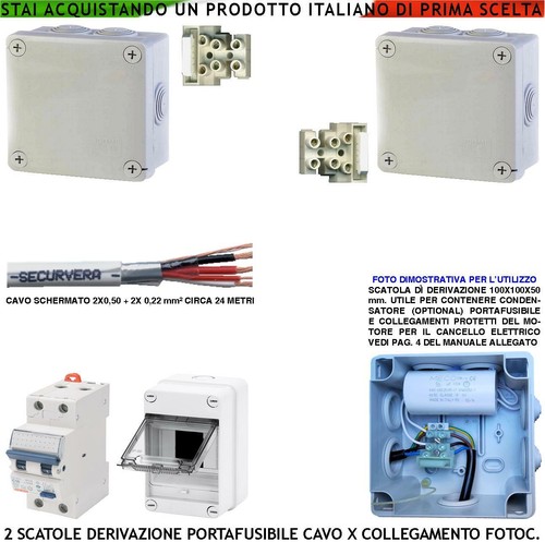 Scatole derivazione cancello - derivazione,