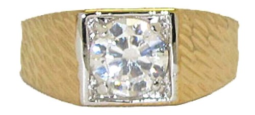 Anello uomo oro bianco - oro, e