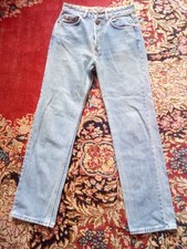 Uniform JEANS TURQUOISE MOLTO RARO SIZE 31 X 32 VINTAGE CON VERA PIETRA TURCHESE