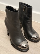 Stivaletti donna tacco alto pelle nero uk3 eu36 ottimi