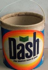 PICCOLO FUSTINO DI DETERSIVO DASH DA 2 KG VINTAGE ANNI 60 IN CARTONE