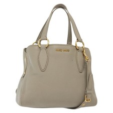 Miu Miu Hand Bag Leather 2way