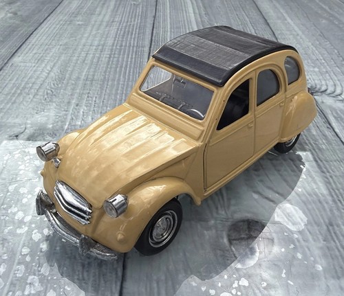 Polistil citroen 2cv beige - citroen,