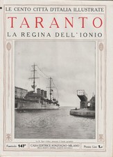 TARANTO - CENTO CITTA' D'ITALIA ILLUSTRATE 147 - ANNI 20 "OTTIMO"
