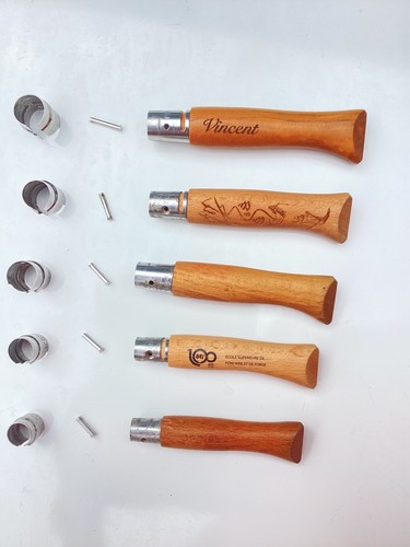 Lot manches bois opinel - lot,