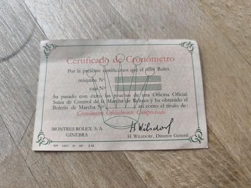 Rolex vintage certificato - , di