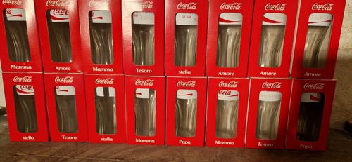 Bicchieri vintage coca cola -  bicchieri,