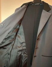 Giacca Equitazione da concorso Equiline grigio con finiture nere- Taglia S