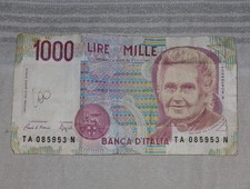 Banconota mille 1000 lire - banconota,