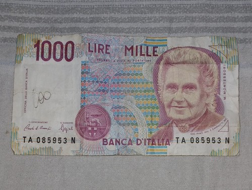 Banconota mille 1000 - banconota, lire