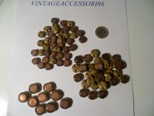 80 BOTTONI MISTI BEIGE MARRONE RESINA PLASTICA VINTAGE 1,1 - 1,4 - 1,6 CM SARTO