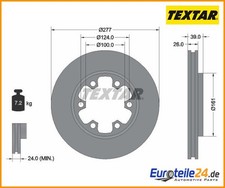 2pz Disco freno Textar