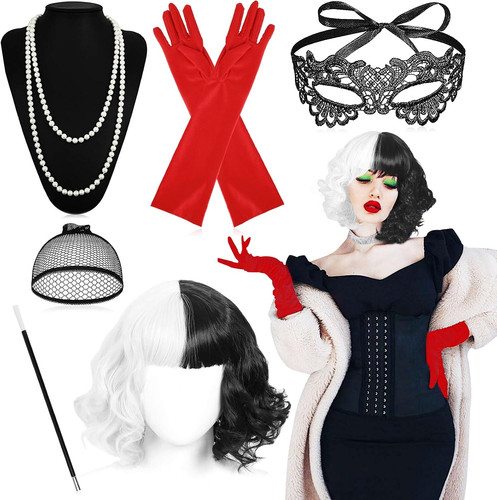 Parrucca crudelia demon - crudelia, set