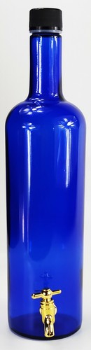 Bottiglia bordolese blu - "bordolese",