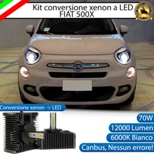 KIT LED D5S CONVERSIONE BI XENON BIXENO XENO A LED FIAT 500X 12000 LUMEN 6000K