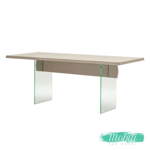 Tavolo con piano rovere - con,