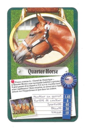 Carte top trumps chevaux ou - top,