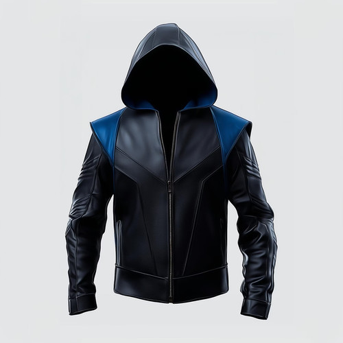 Giacca pelle nera - in,