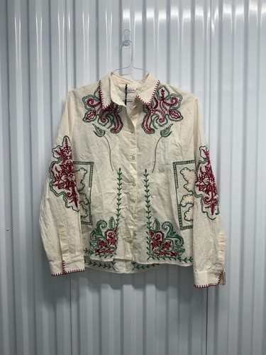 Camicia zara ricamata manica - zara,
