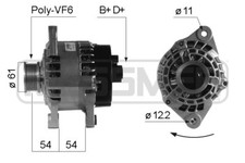 ERA Alternatore Generatore 120A 14V Per Fiat Strada Pick-Up 1.9 D 2.4 20V 1.8