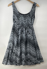 Abito Emma & Michelle taglia 6 S chiffon senza maniche vita impero babydoll cravatta schiena