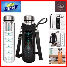 Bottiglia d'acqua in vetro da