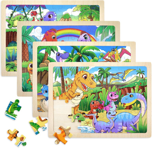 Puzzle legno per bambini 7 - legno, 3-7