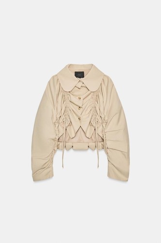 Zarawomen ruffled cropped - ruffled,